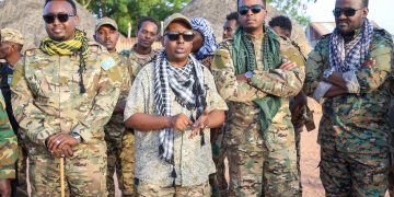 Minister Fiqi visits the Wa’eysle Community Security Forces from Wanane