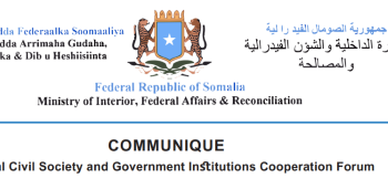 Communique of the National Civil Society and Government Institutions Cooperation Forum