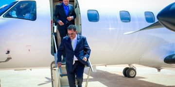 H.E Ali Yusuf Ali Hosh lands in Galmudug