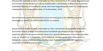 War Saxaafadeed: Doorashooyinka Maamulka Somaliland